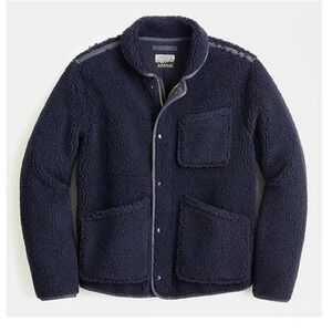 J.Crew Nordic Sherpa Fleece Shawl Collar Jacket